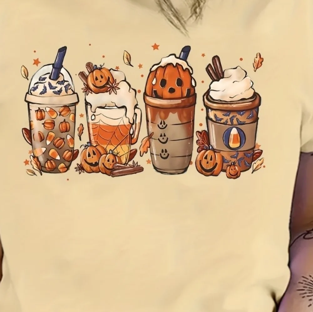 Halloween DTF transfer sheet coffee cups. Transfer sheet only. - Picture 2 of 2